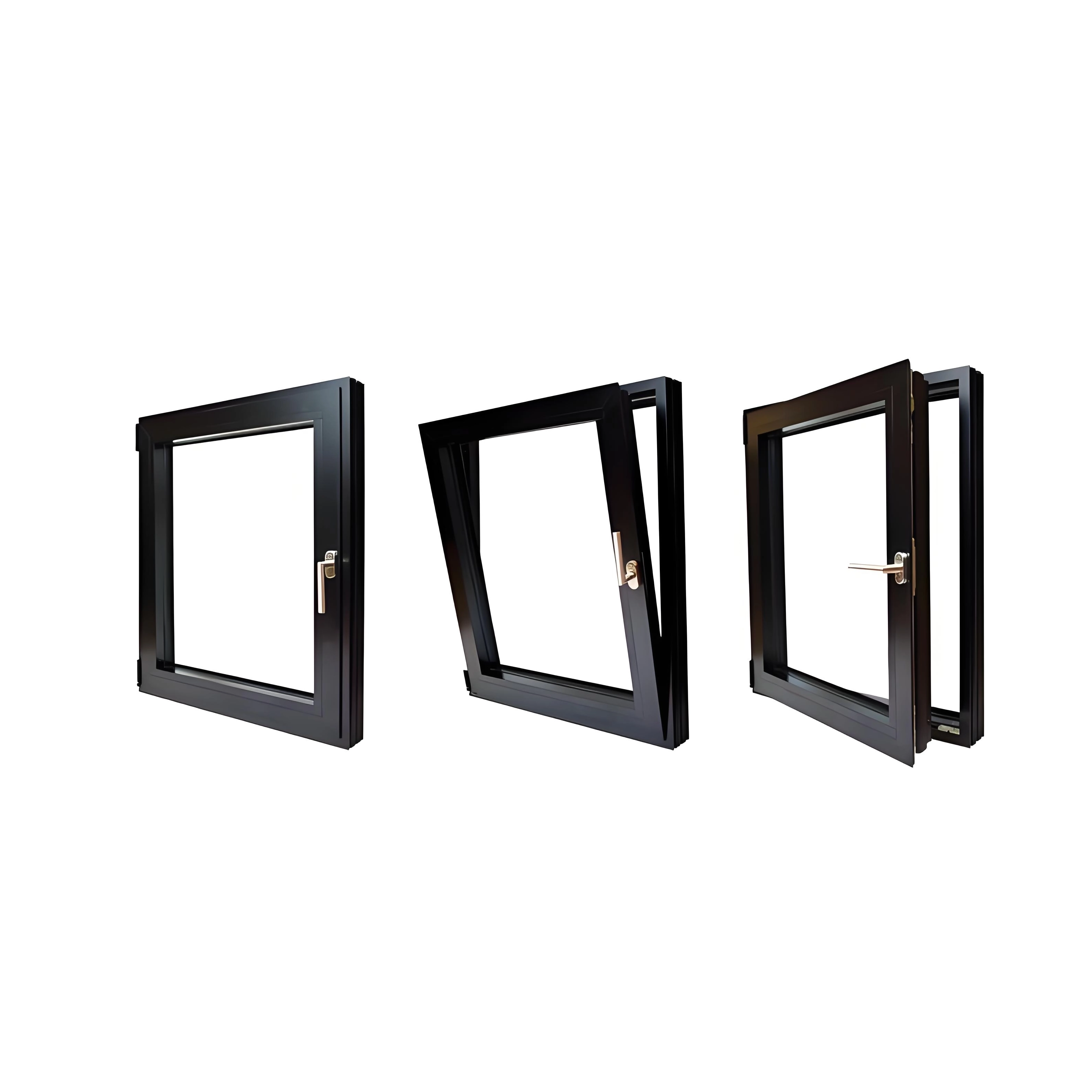 Wind Rain Proof Tilt and Turn Window Energy Efficient