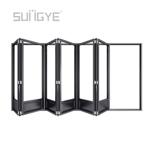ZD80 Bespoke Modern Low-E Aluminum Patio Folding Doors