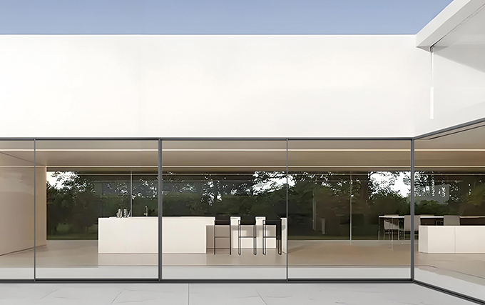 PRO39XL High-Performance Low-E Frosted Aluminum Sliding Doors
