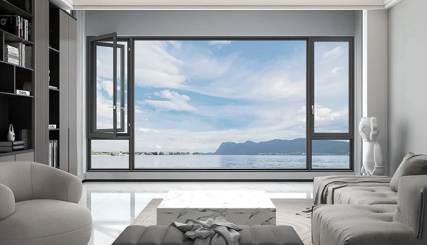 Casement windows for living room