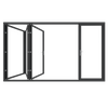 ZD80 Bespoke Modern Low-E Aluminum Patio Folding Doors