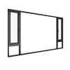L100XL Heavy-Duty Noise-Reduction Aluminum Casement Windows
