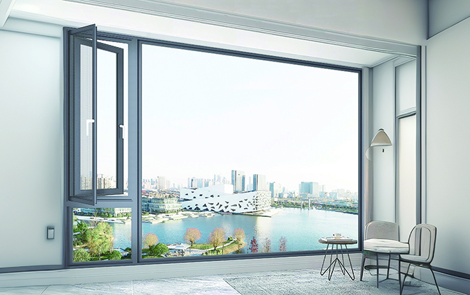 K5N Weatherproof Double-Glazed Thermal Break Casement Windows for Home