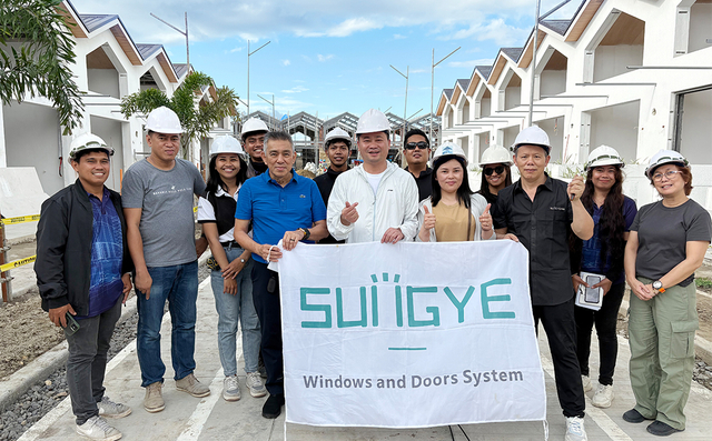 SUNGYE windows installation team at Spanish Resort Philippines