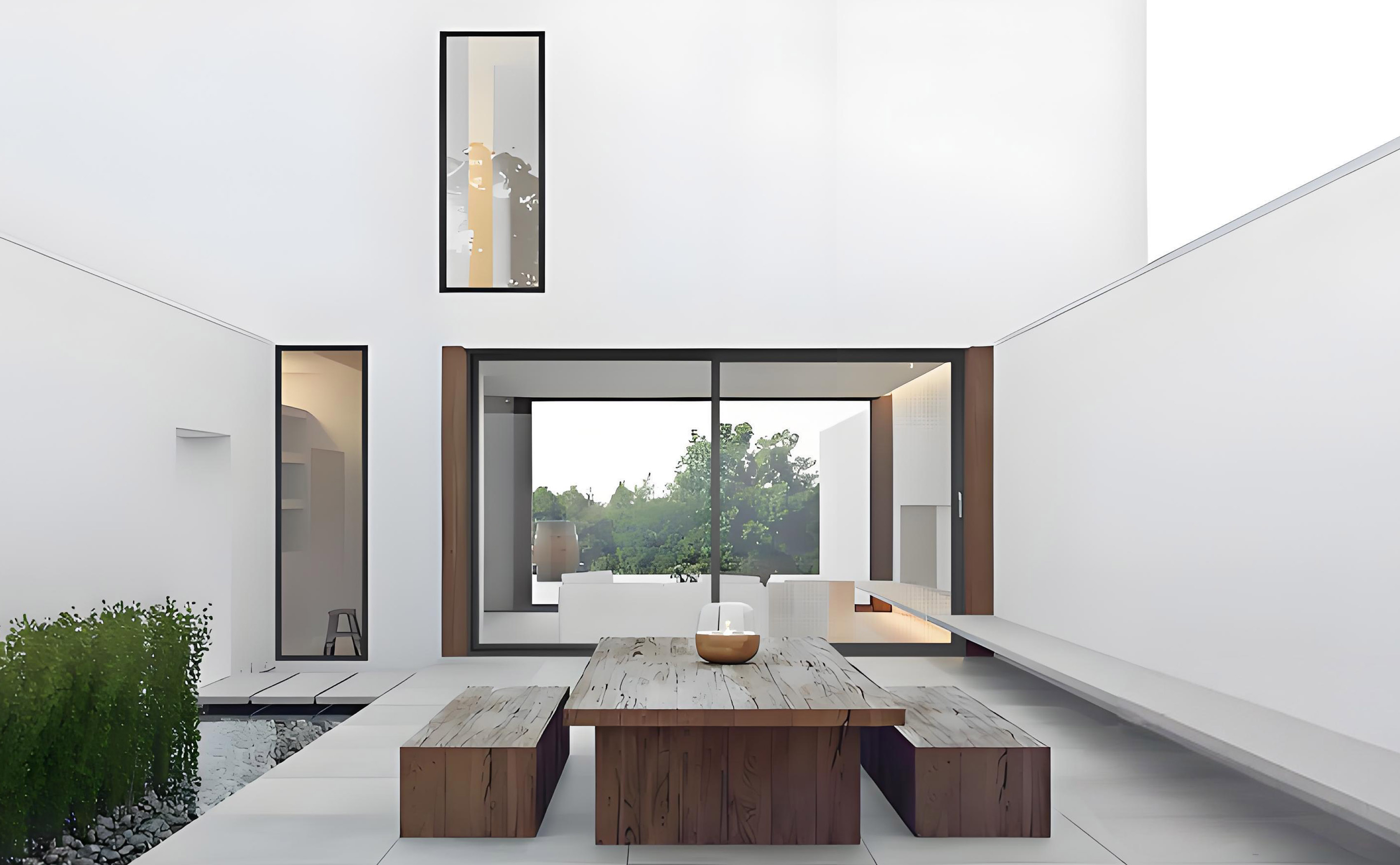 High end villa narrow edge lifting sliding door