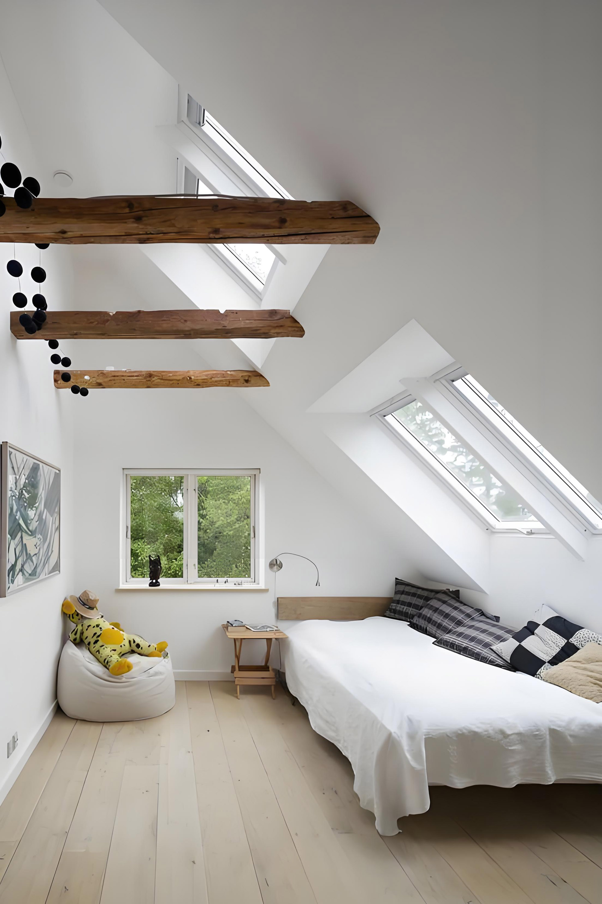 White French flat-top skylight