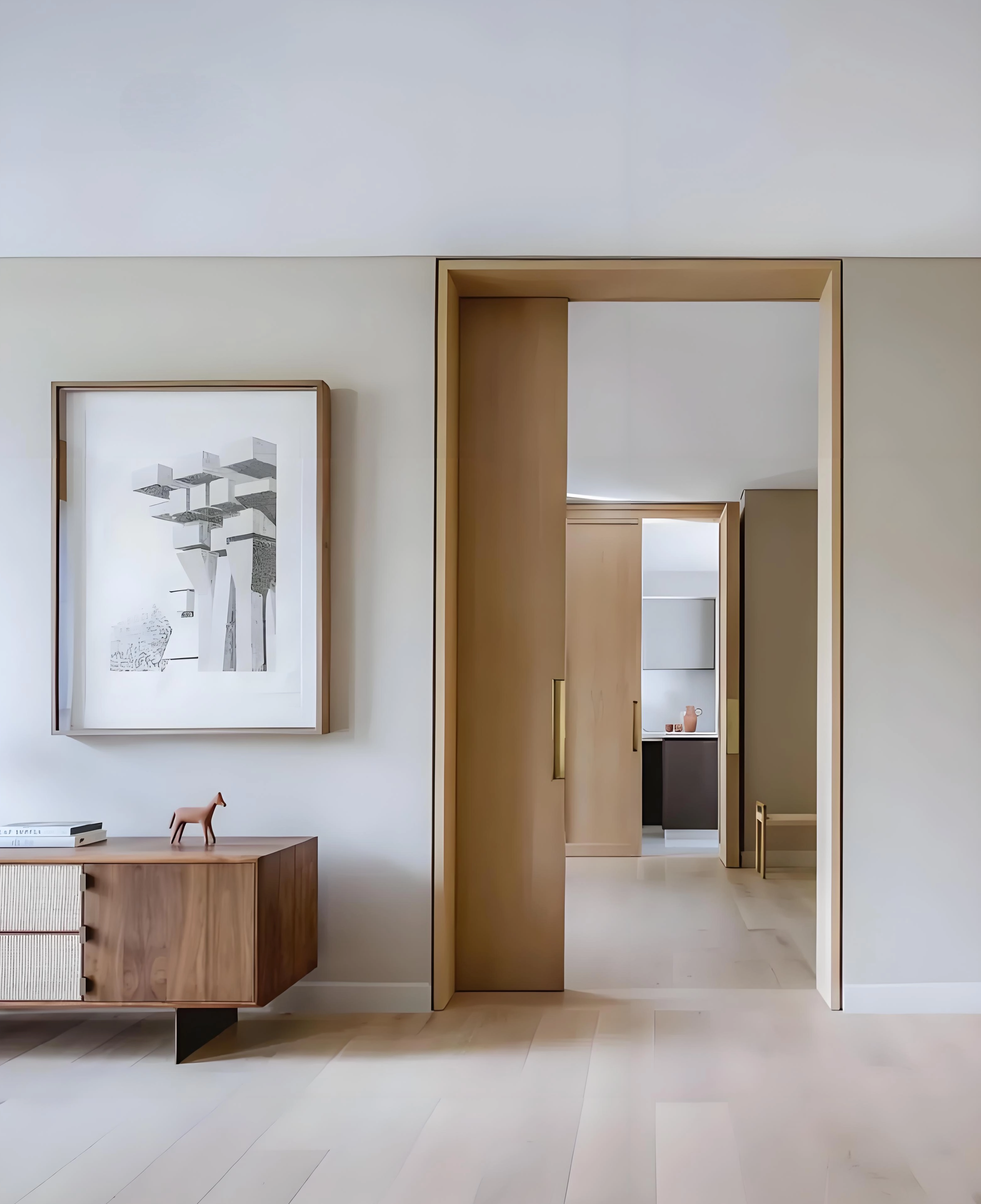 French Invisible Sliding Indoor Pocket Door