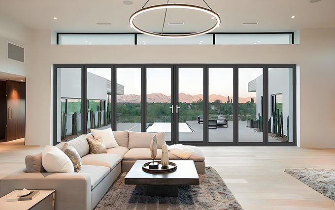 ZD73 Recyclable Heat-Reflective Aluminum Patio Bifold Doors